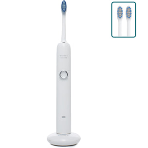 Cepillo de dientes eléctrico con batería recargable y cabezal. Carga inalámbrica inductiva.