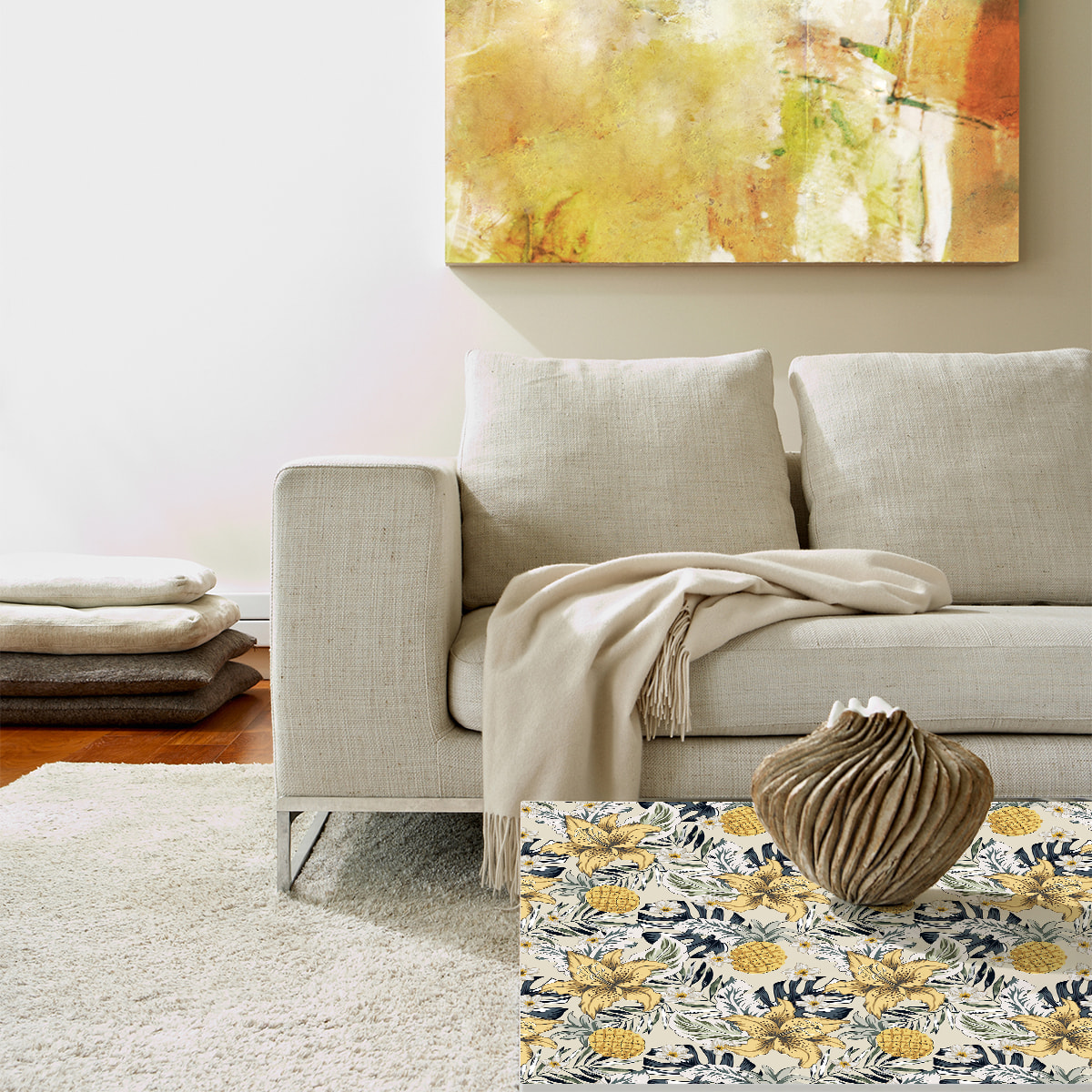 Sticker meuble tropical ina 60 x 90 cm