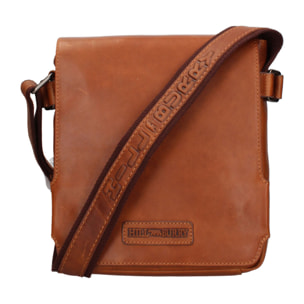 Borsa a tracolla  da uomo In Vera pelle Made in Italy 24x27x6 cm