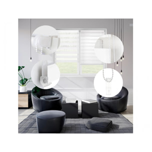 Store enrouleur Polyester Translucide 107x180