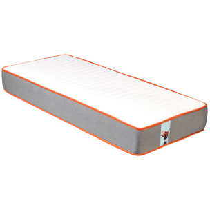 Pack FUNK, Colchón Sostenible Muelle Ensacado y Canapé Juvenil Apertura Lateral Blanco, WHAT THE SLEEP, Entrega, Montaje en Domicilio y Retirada de Usado Incluida