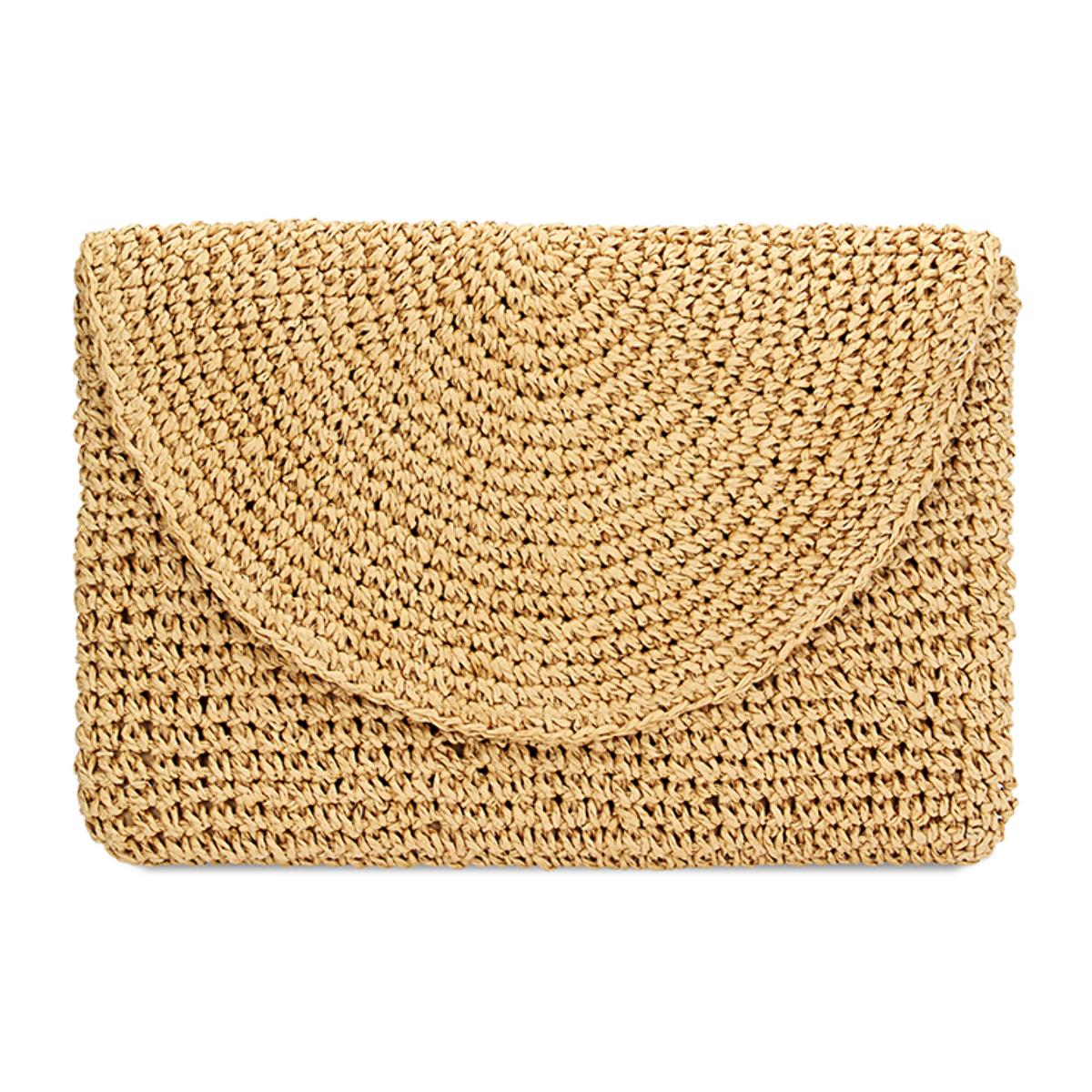 Pochette mare marrone in paglia