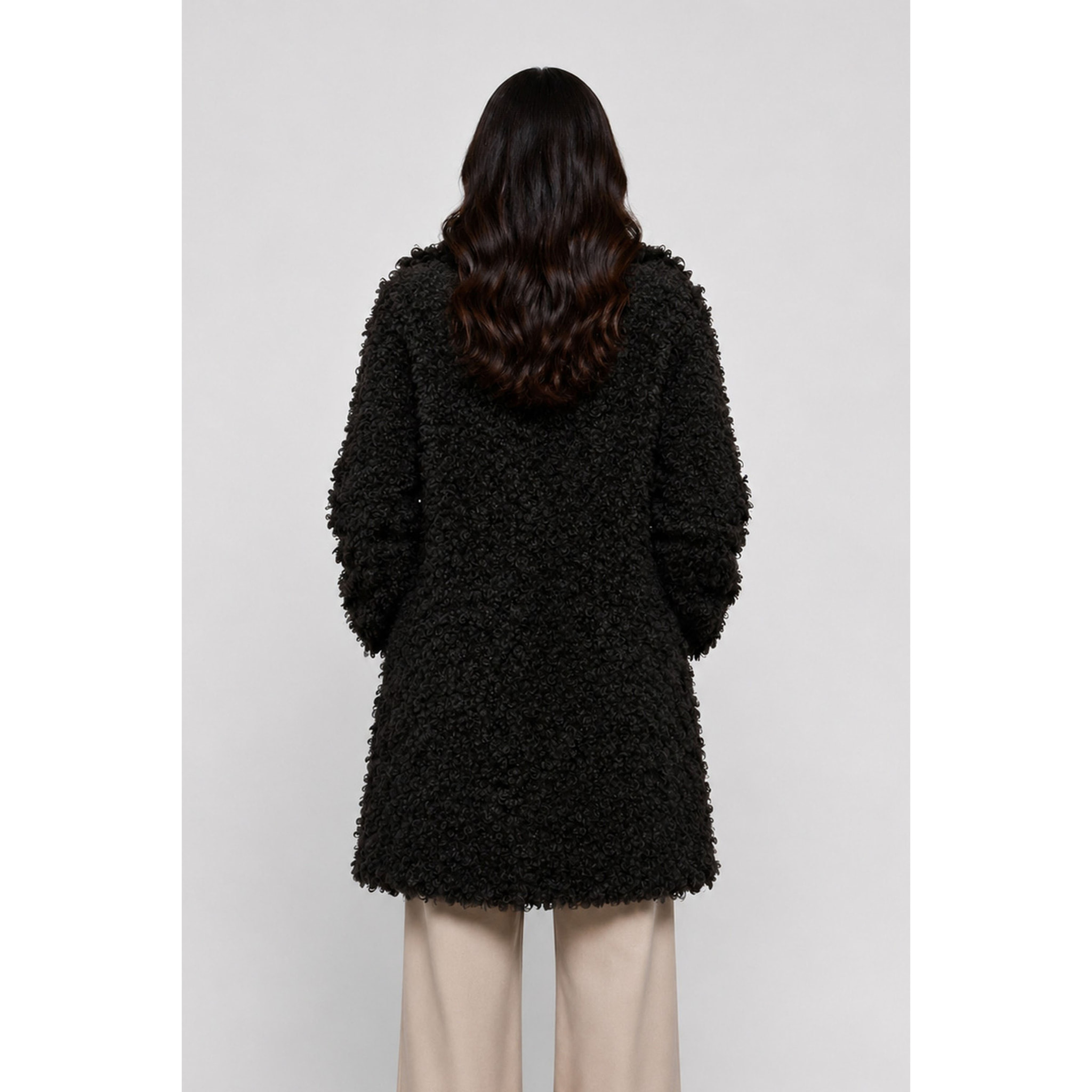 Kocca - Cappotto da donna in tessuto riccio con ampio collo Donna