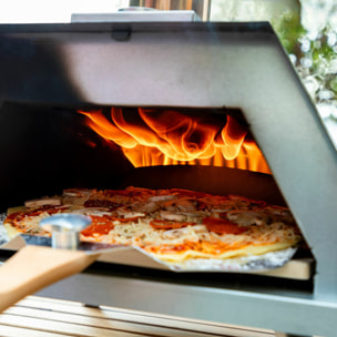 Forno a Pellet per Pizza con Accessori Pizzahven InnovaGoods