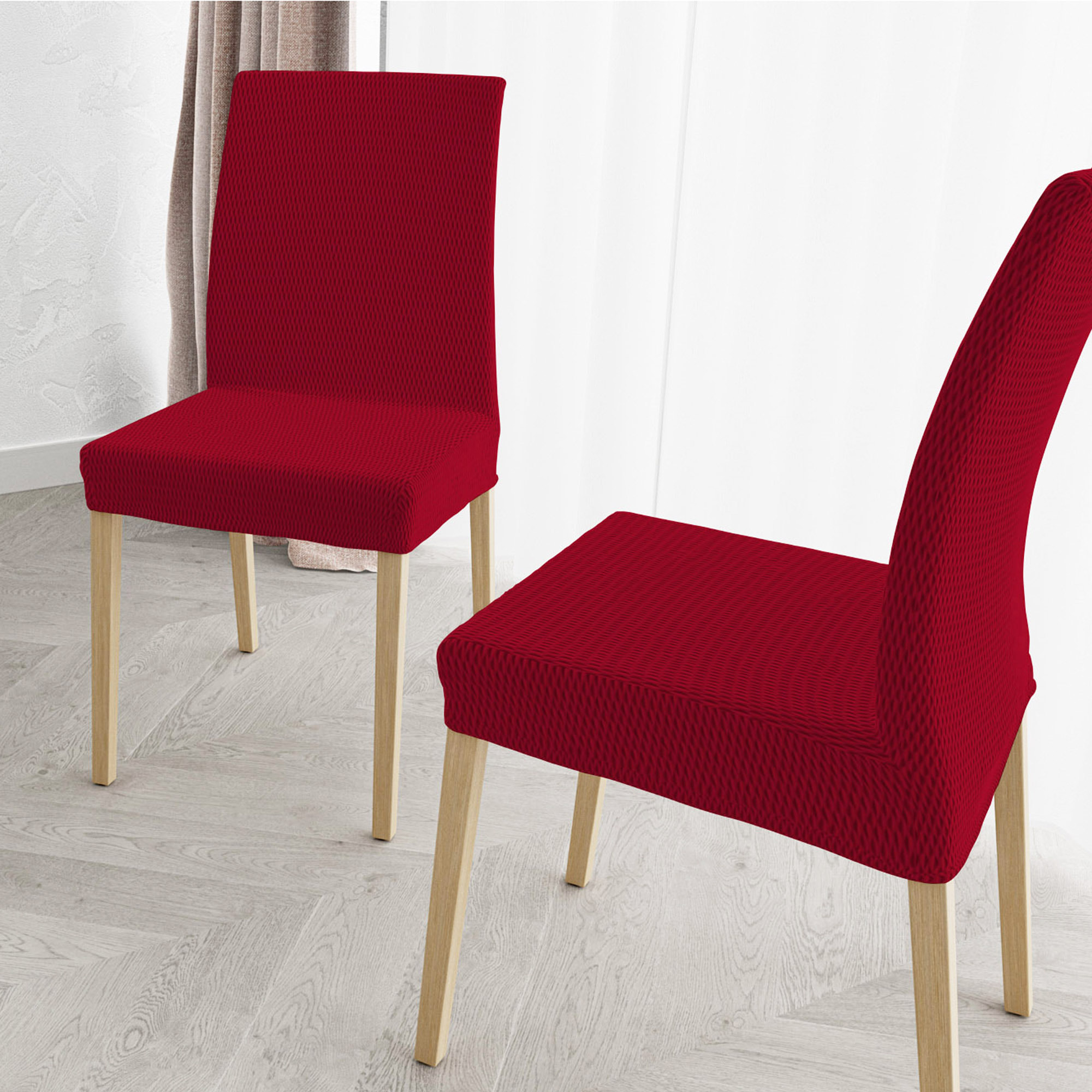 COPPIA VESTISEDIA CON SCHIENALE FASHIONABLE, Microfibra/Cotone/Elastan - BORDEAUX