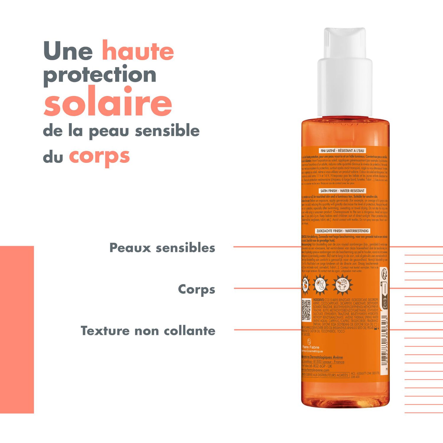 Huile Solaire SPF 30 - Soins Solaires Fini Satiné 200 ml