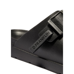 Sandalias Abiertas Unisex Hebilla Ajustable Vibe Total Negro
