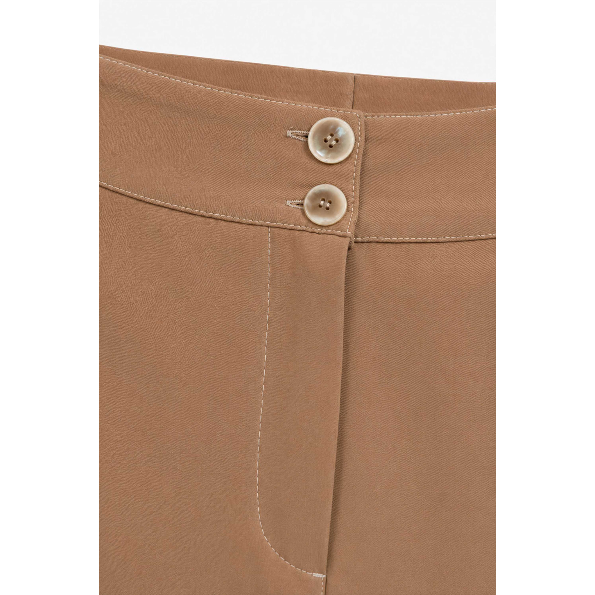 Kocca - Pantaloni da donna in viscosa a vita alta alla caviglia Donna