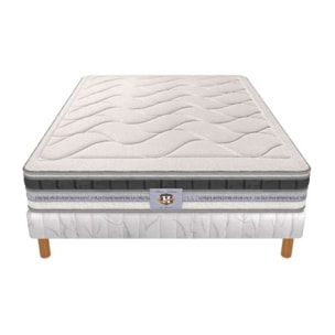 ENSEMBLE Cheverny - Matelas 2 places + 1 Sommier