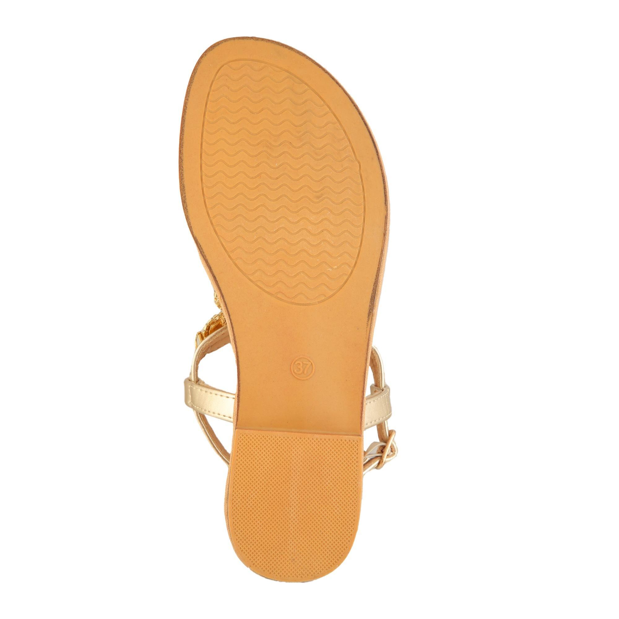 Sandali infradito con dettagli gioiello