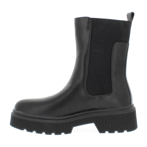 Armata di Mare Scarpe Donna Chunky Platform Chelsea Boots AMD W32H66 Black