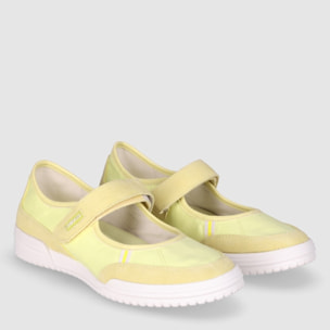 Zapatos de Tejido - Amarillo - Tacón: 1 cm