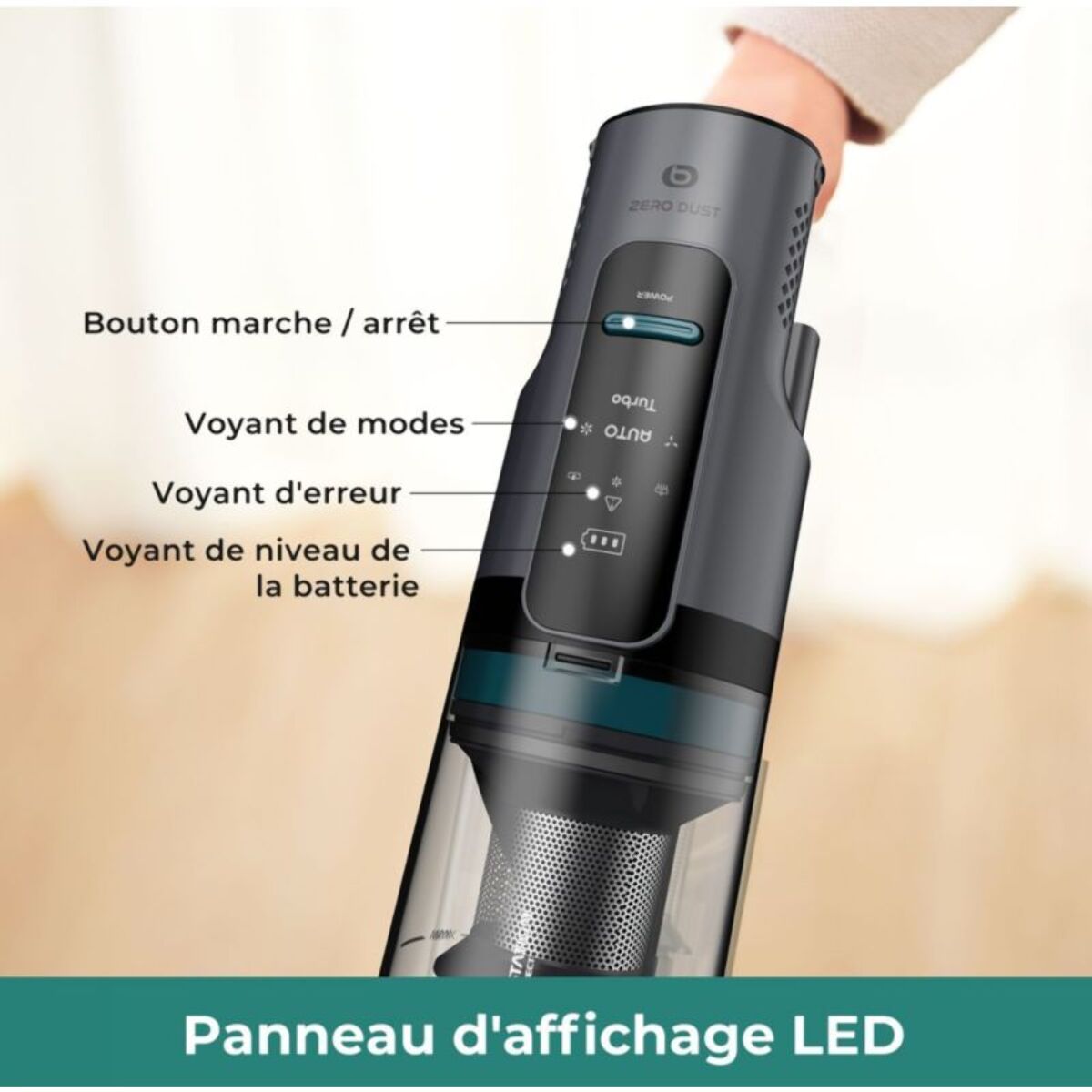 Aspirateur balai ESSENTIELB EVCSK500 Easy tech zero dust