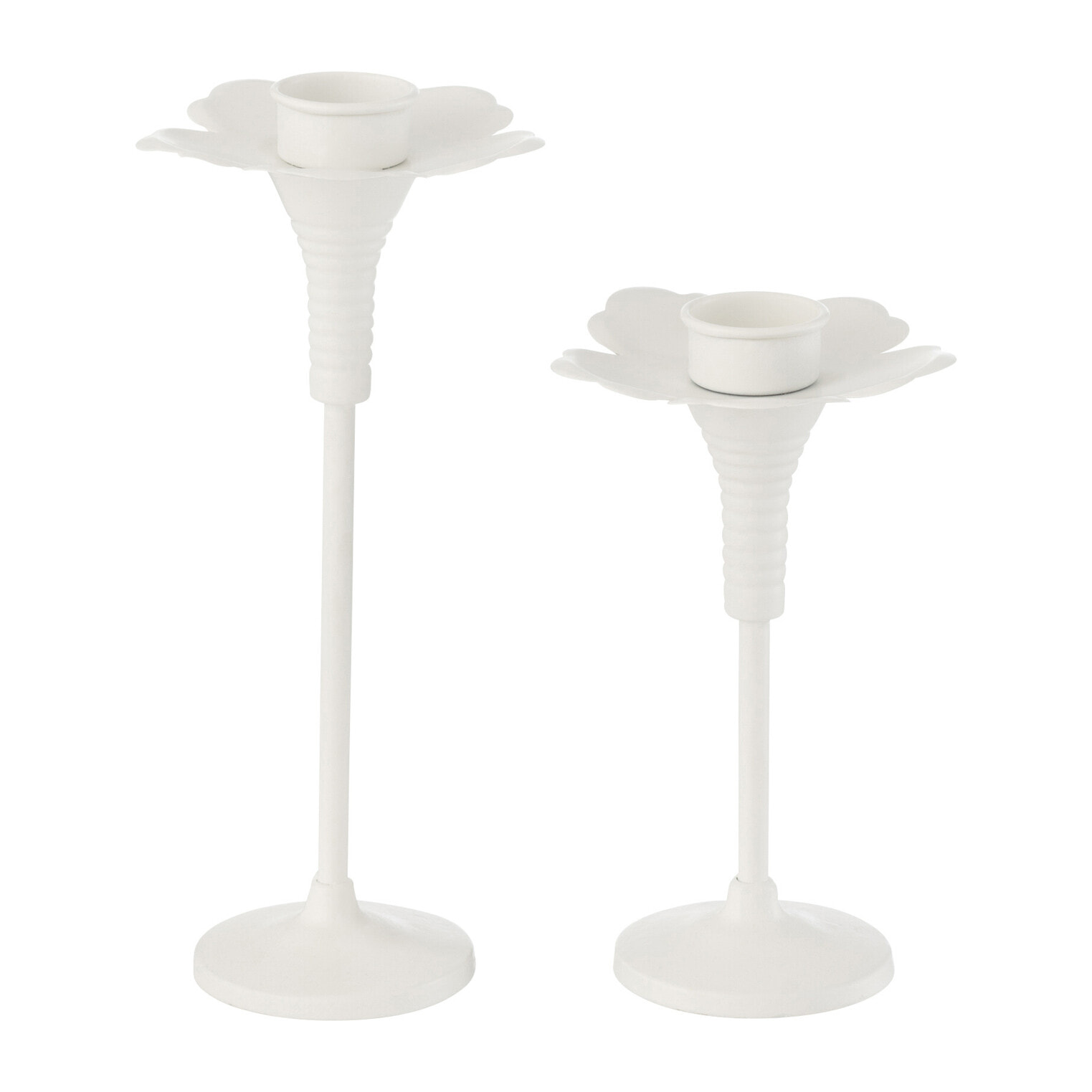 J-Line chandelier Oldies - métal - blanc - set de 2
