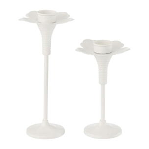 J-Line chandelier Oldies - métal - blanc - set de 2