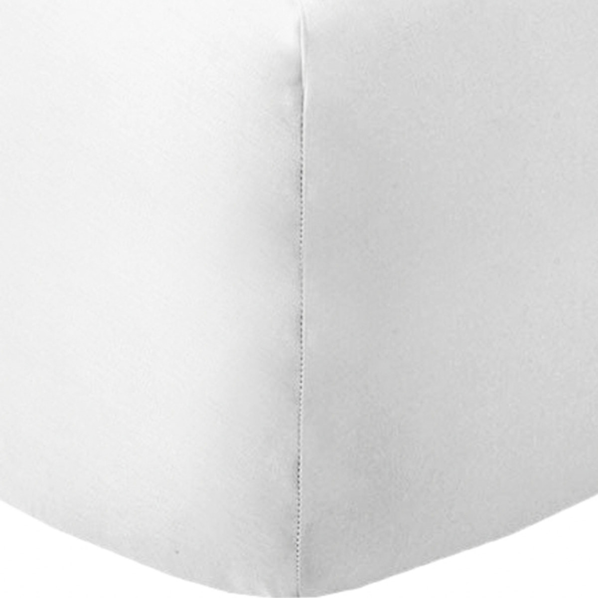 Drap housse coton blanc