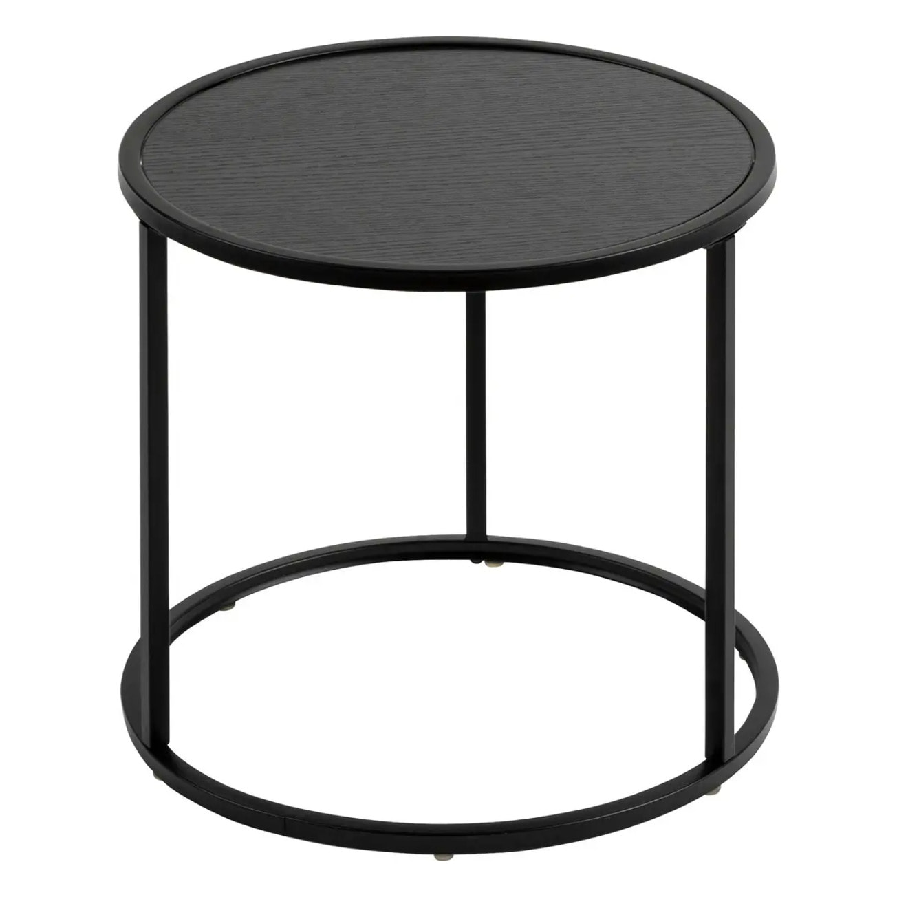 Lot de 3 tables d appoint Noan noir L54 45 35cm