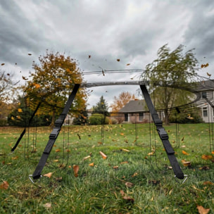 Kit complet d'ancrage trampoline 4 piquets spirales 4 sangles réglables