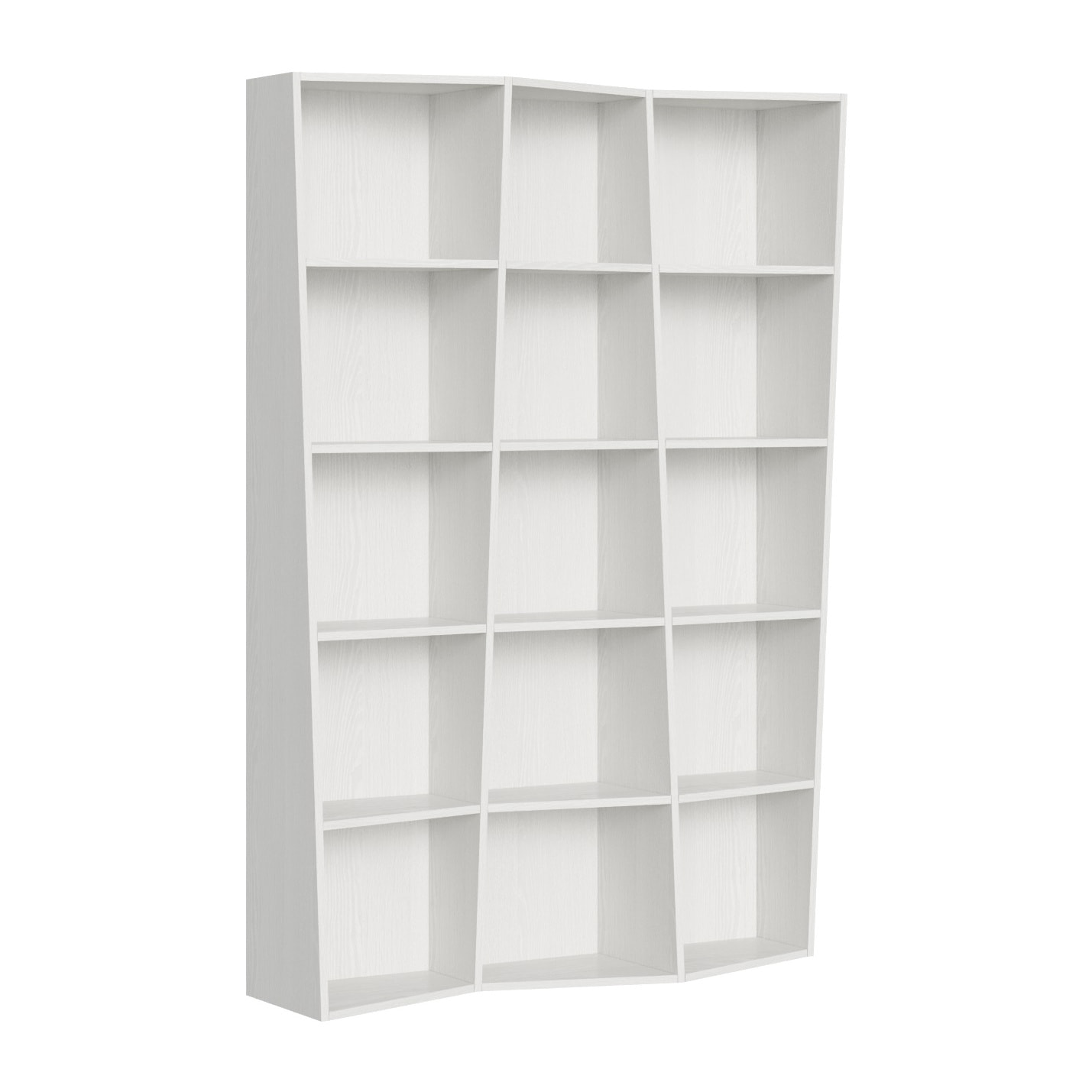 Libreria Trek 3 elementi Bianco Frassino