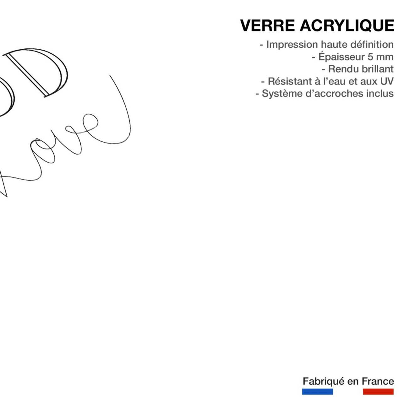 Tableau food love Tableau plexiglas