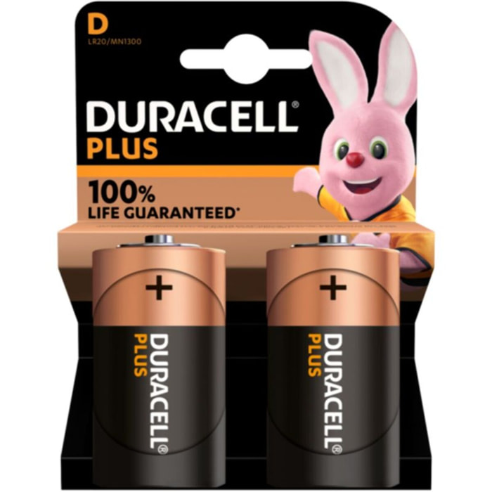 Pile DURACELL LR20 D x2 piles PLUS