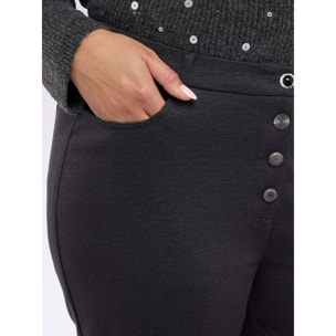 Fiorella Rubino - Pantaloni Barrel in Punto Milano - Grigio