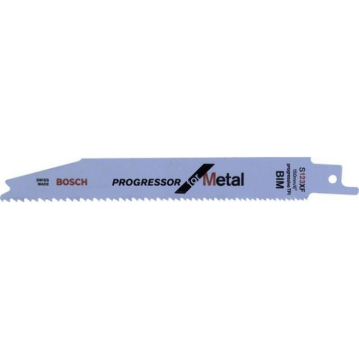 Carte de 5 Lames Métal Progressor BOSCH S123XF - 2608654402