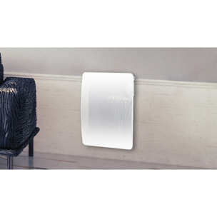 Radiateur inertie Fonte en VERRE Blanc SX 1000w