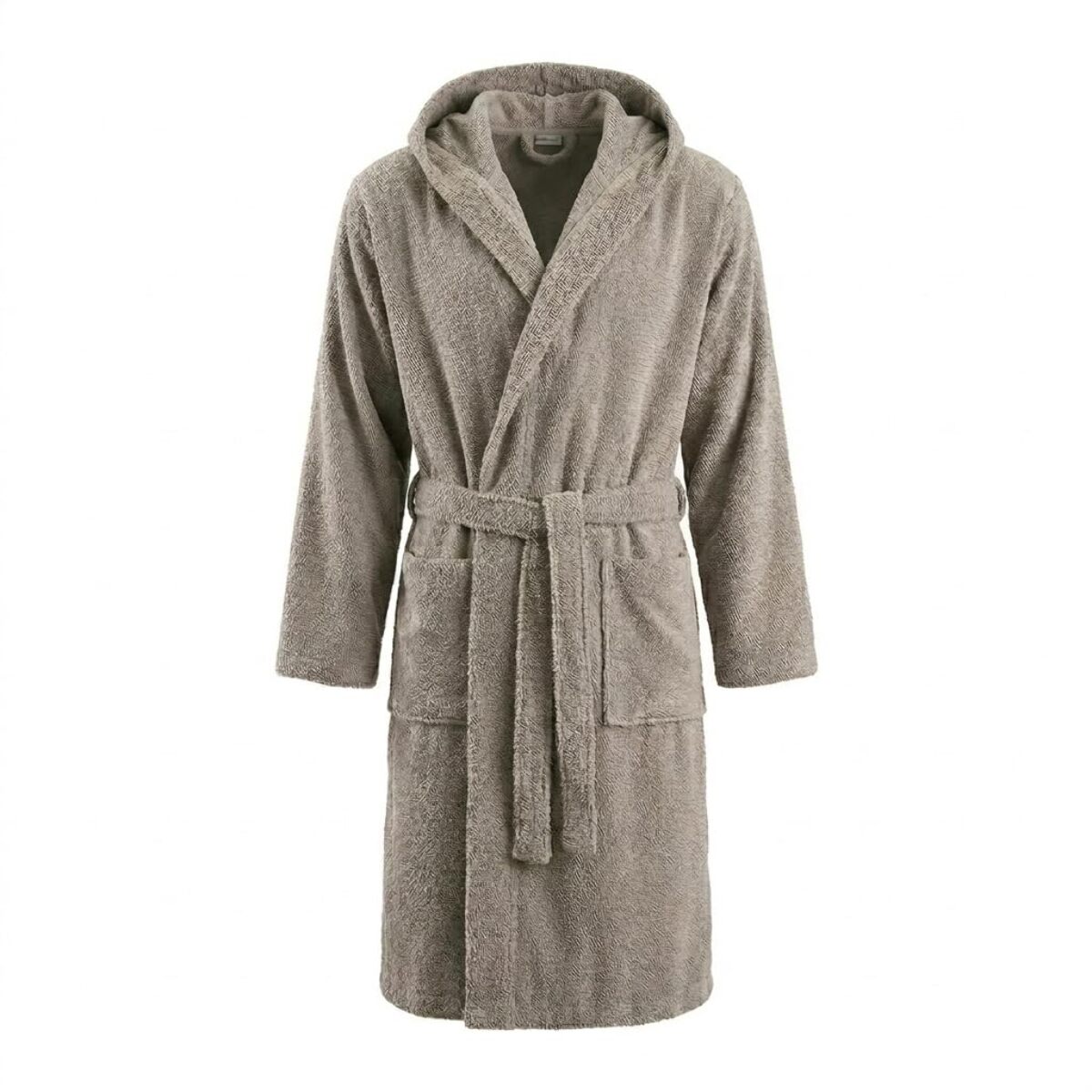 INTRECCI HOME Accappatoio Uomo e Donna, in Puro Cotone Jacquard 500 g, , Morbidezza Extra, Avvolgente, con Cappuccio e Tasche, Elegante e Confortevole,