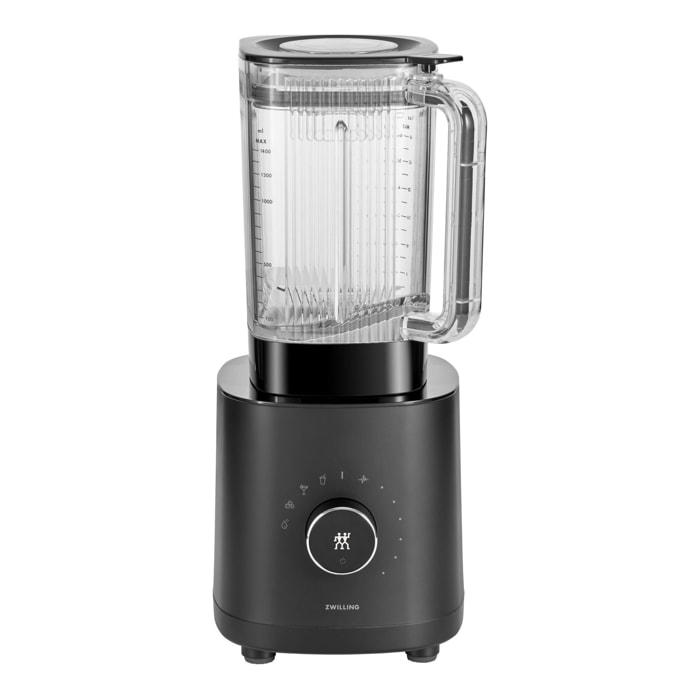 ZWILLING Blender Universel, 5 Programmes, 1,4 Litres, 1200W, 220-240V, Moteur DC, Prise UE, Noir, série Enfinigy