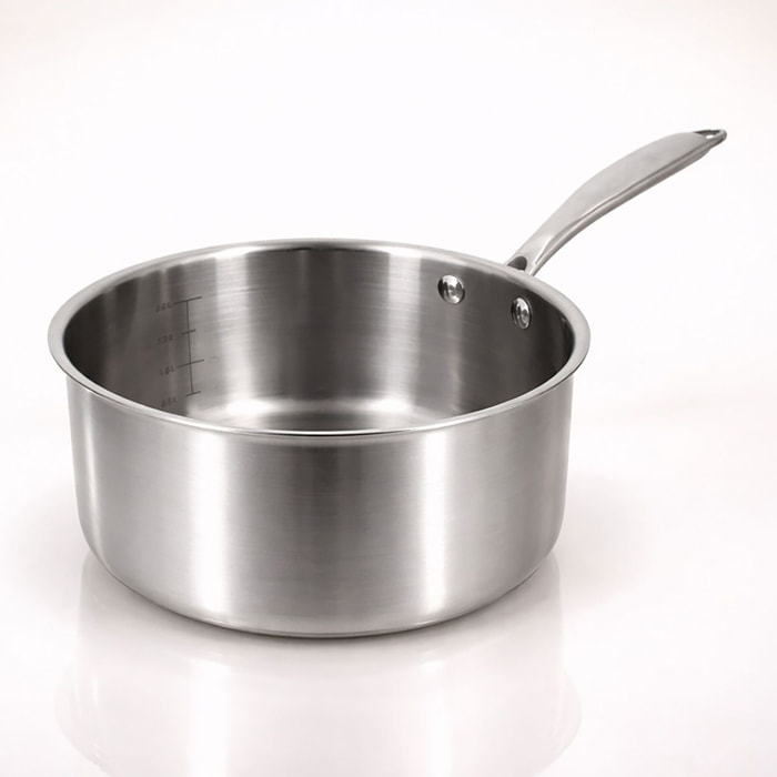 Casserole acier inoxydable 16cm - fait en France - tous feux TRIPLY