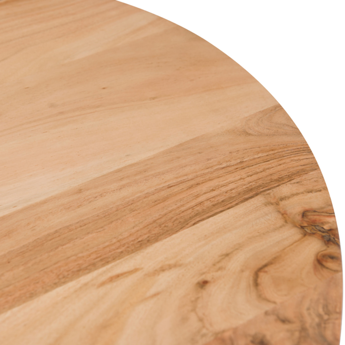 Table ovale 8 personnes en bois d'acacia et pieds en métal 200 cm - Matara
