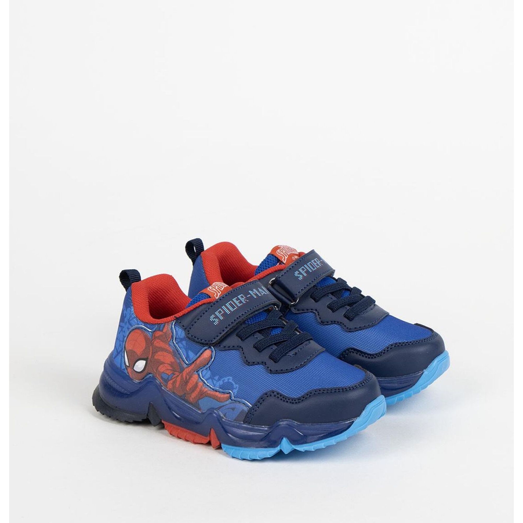 Deportiva Suela Tpr Con Luces Spiderman