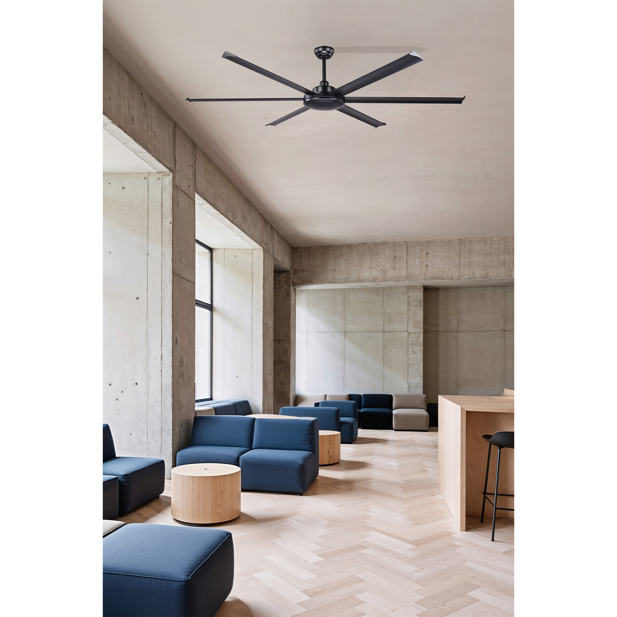 ROTTERDAM 20 XL Ventilador de techo negro