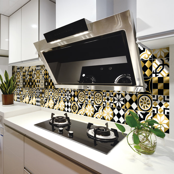 Stickers muraux - Sticker Mural Carrelage adhésif Cuisine Salle de Bain - 30 STICKERS CARRELAGES AZULEJOS MISSIMA