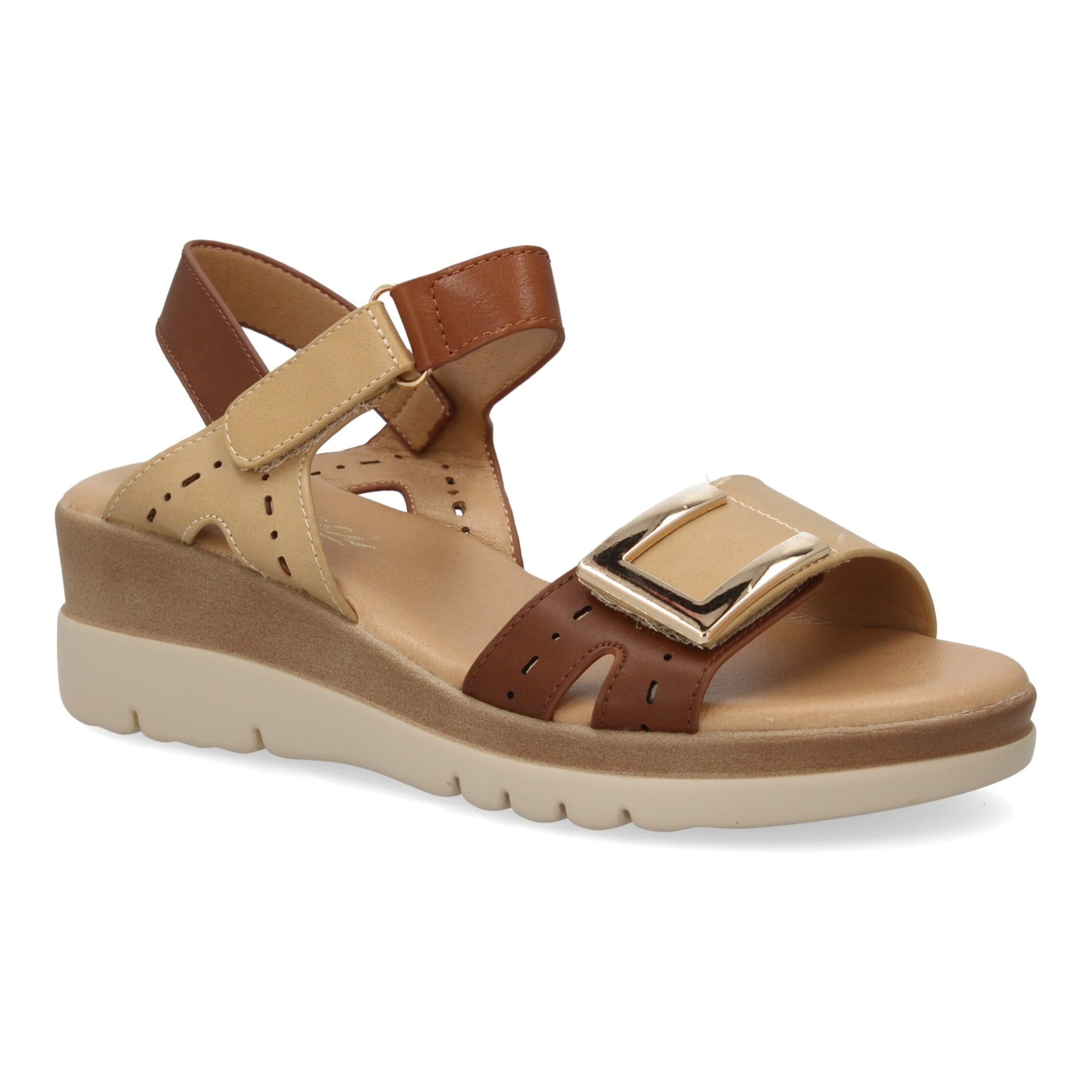 Sandalia de cuña mujer diseño moderno