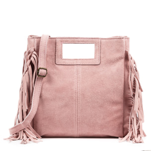 Aldeno borsa a tracolla donna, pelle autentica Nabuk.