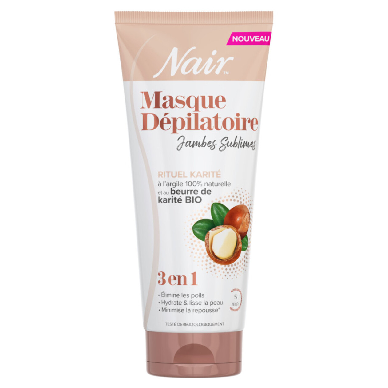 Pack de 3 - Nair - Masque dépilatoire Jambes Sublimes Rituel karité