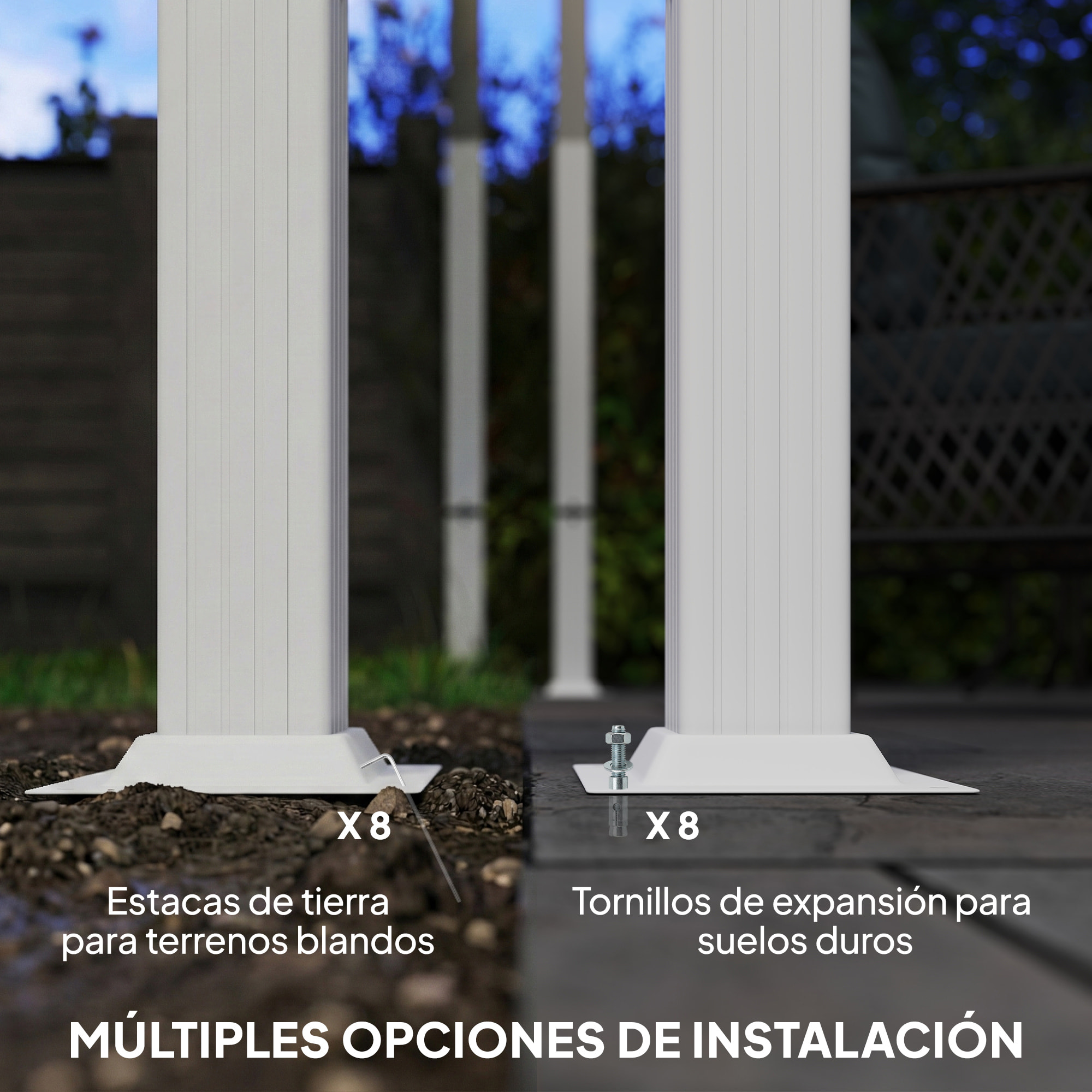 Pérgola de Jardín 4x3 m con Techo Retráctil, Cenador de Jardín con Protección UPF30+, Orificios de Drenaje, Estructura Metálica, Pabellón para Patio, Terraza, Exterior, Beige