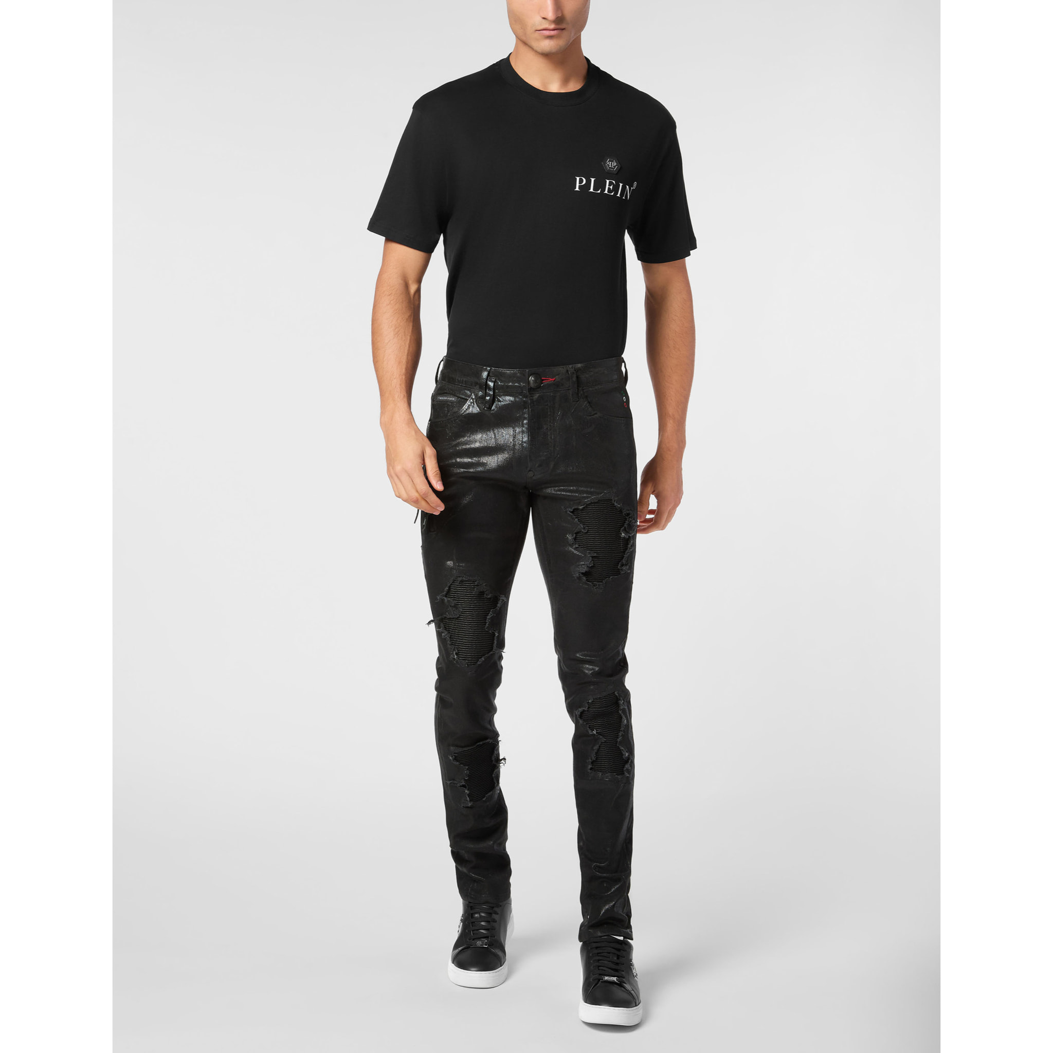 PHILIPP PLEIN Jeans Straight Cut CAMOUFLAGE