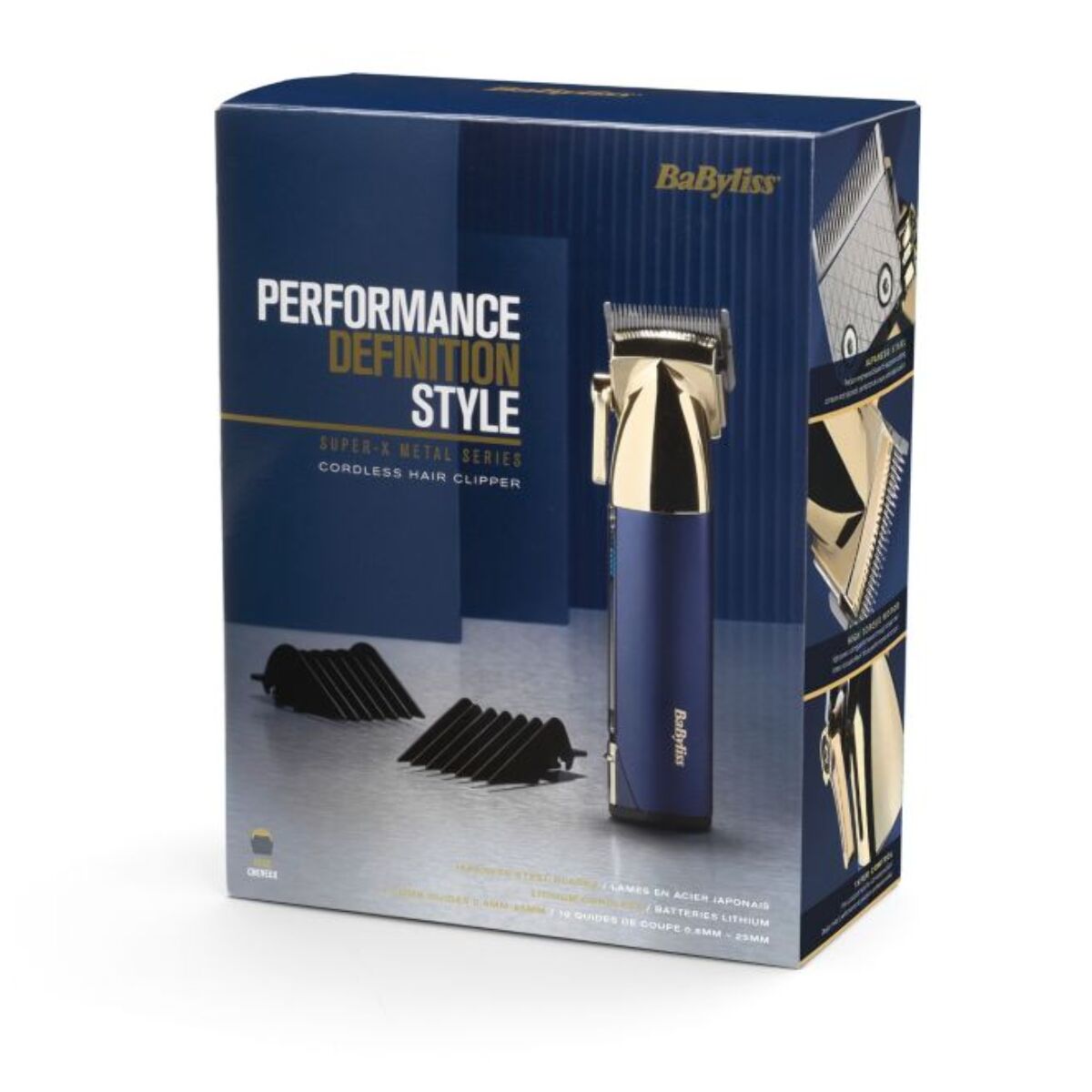 Tondeuse cheveux BABYLISS E992E Super-X Metal Collection Gold&Navy