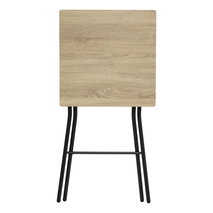 Table de bar pliante 2 places effet bois