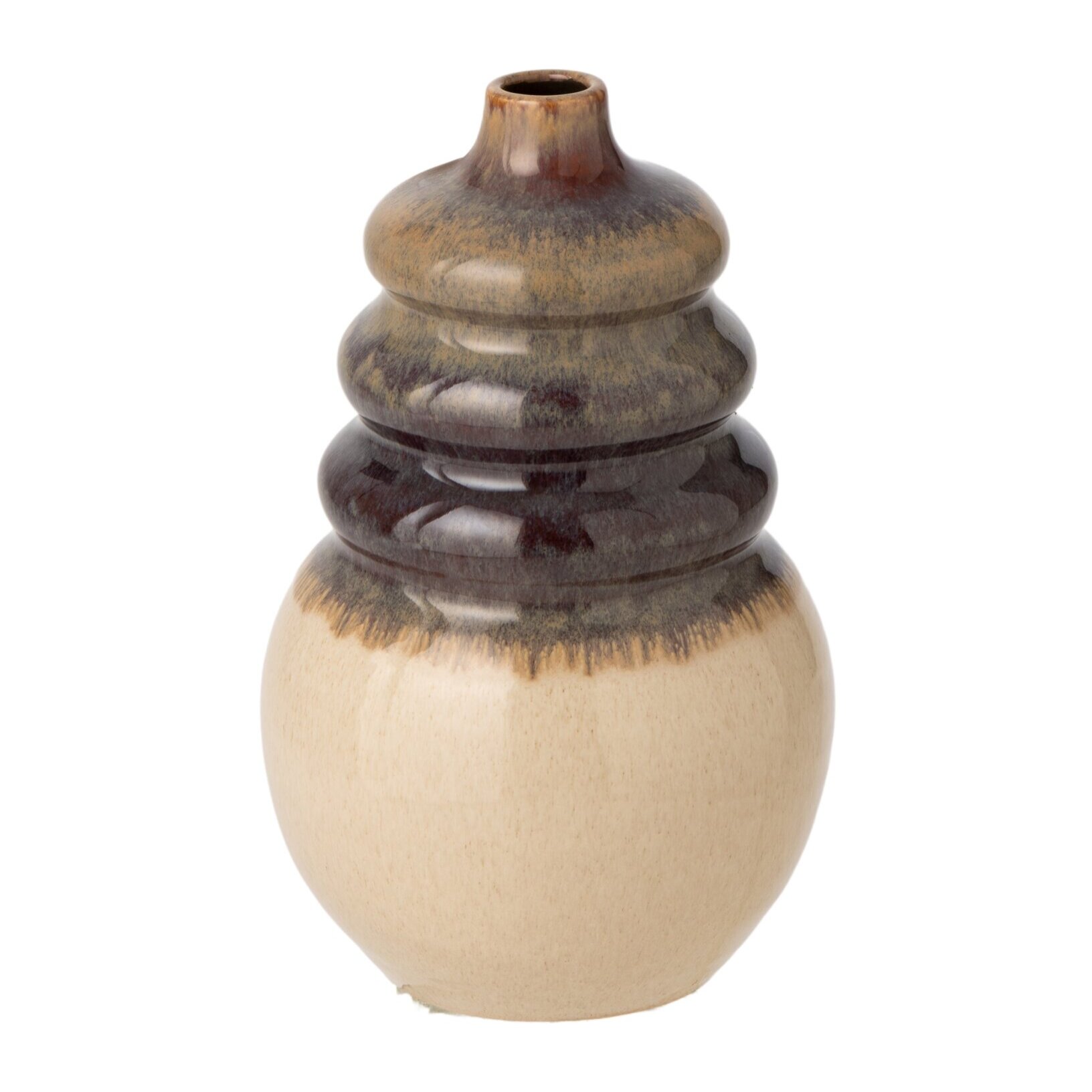 J-Line vase - céramique - écru/beige - small