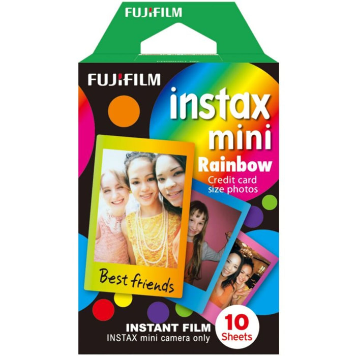 Papier photo instantané FUJIFILM Instax Mini Rainbow (x10)