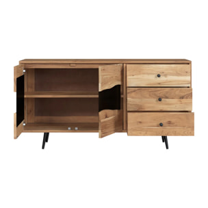 Buffet en bois d'acacia massif et métal - Alabama