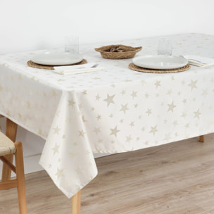 Nappe en tissu jacquard fil d'or PSC4736A