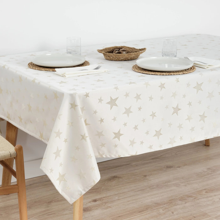 Nappe en tissu jacquard fil d'or PSC4736A
