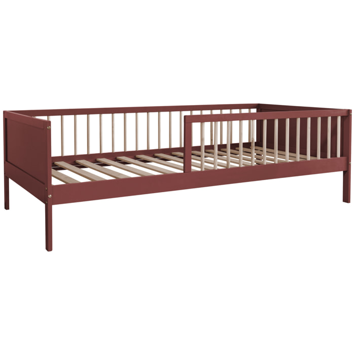Lit pour enfant 190x90cm terracotta ADAM