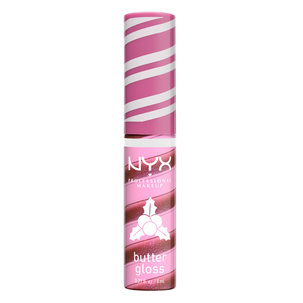 NYX Professional Makeup Butter Gloss Swirl Holly Berry Edition Limitée Holidays 2024