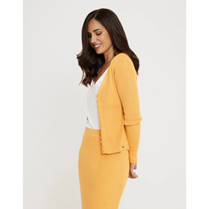 Cárdigan Manga Larga Botones - Oseli